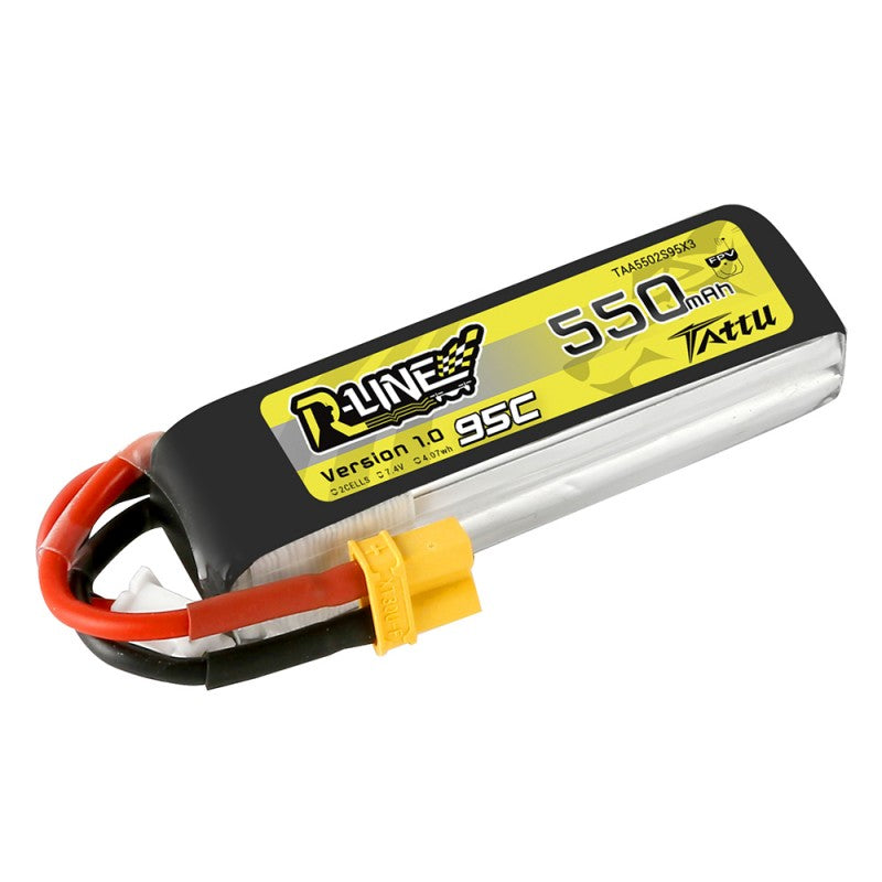 Tattu R-Line 550mAh 7.4V 2S1P 95C