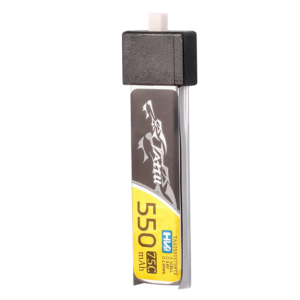 Tattu 550mAh 3.8V 75C 1S1P HV Lipo - BT 2.0 plug (5PCS)
