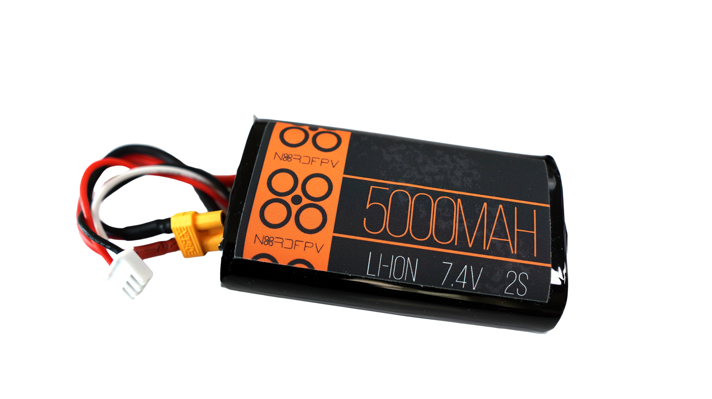 Nordfpv 5000mah 2s Li-ion Battery pack for TX16s and Boxer