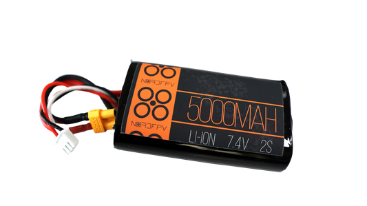 Nordfpv 5000mah 2s Li-ion Battery pack for TX16s and Boxer
