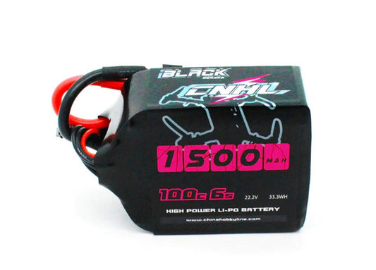 LiPo 1500mAh 6S 22.2V 100C Black Series Battery (CNHL)