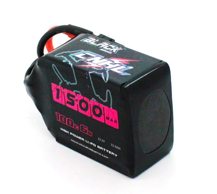 LiPo 1500mAh 6S 22.2V 100C Black Series Battery (CNHL)