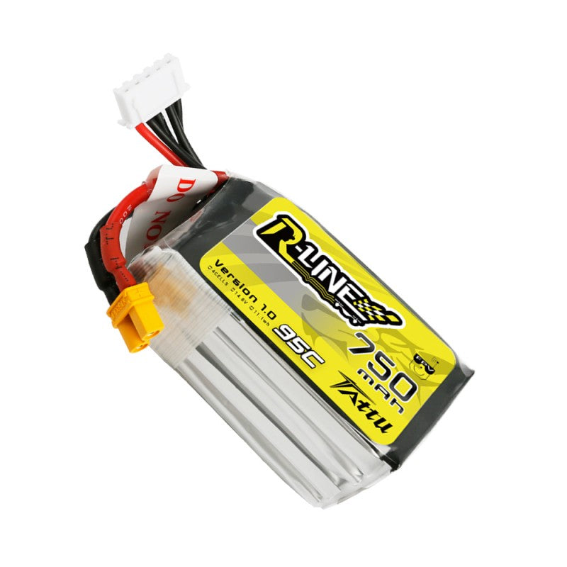 Tattu R-Line 750mAh 14.8V 4S1P 95C Lipo Battery