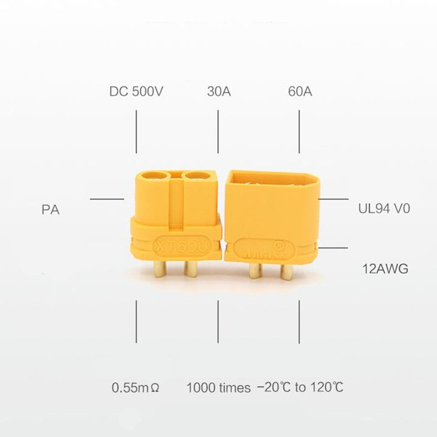 XT60 Connector Plugs (1 Pair Male-Female)