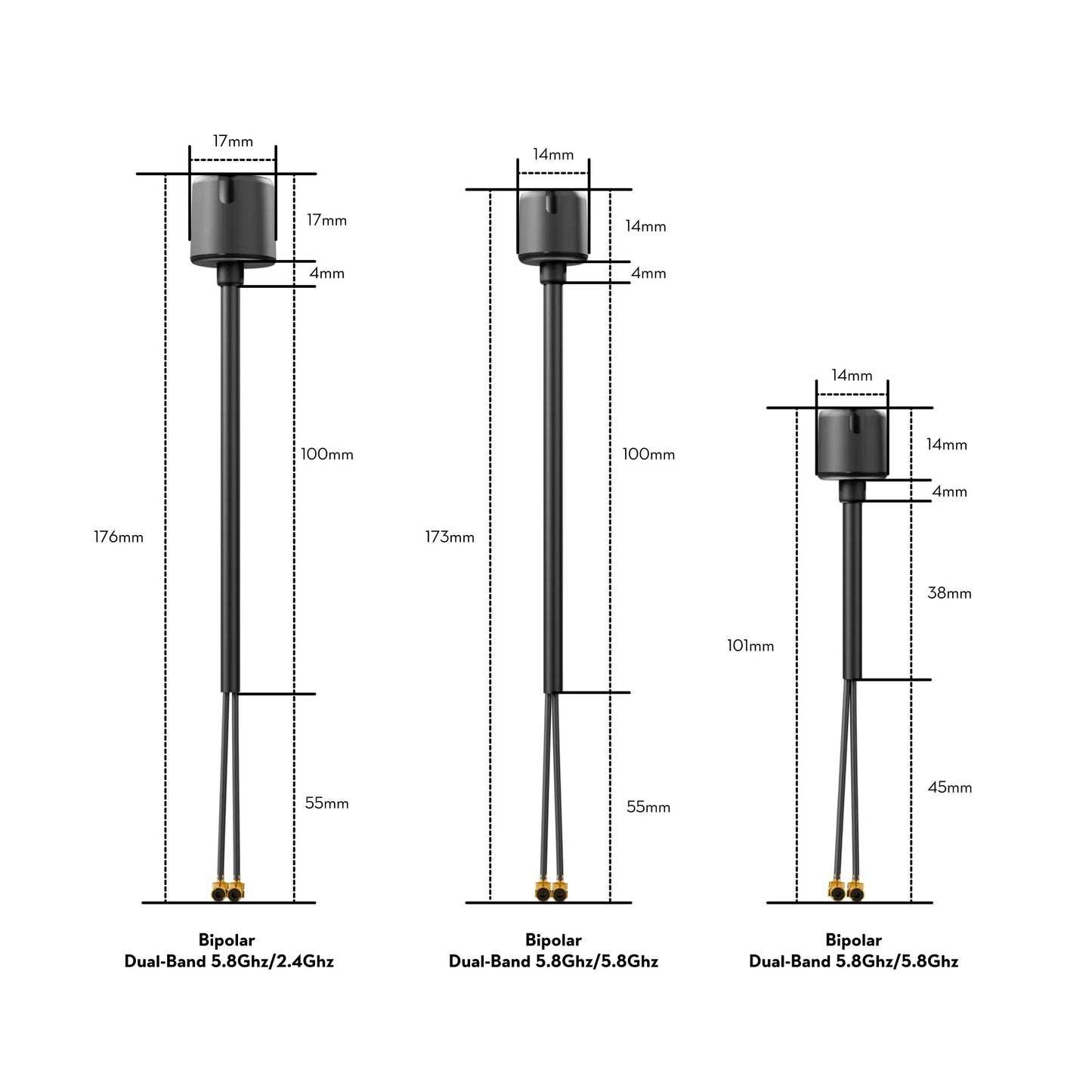 Flywoo Bipolar Dual-Band O3 / O4 PRO Antenna V2
