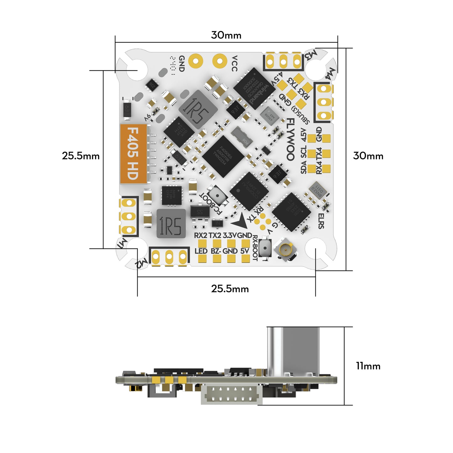 GOKU F405 HD 1-2S 12A ELRS AIO V2 Plug&Play O4 / O4 PRO