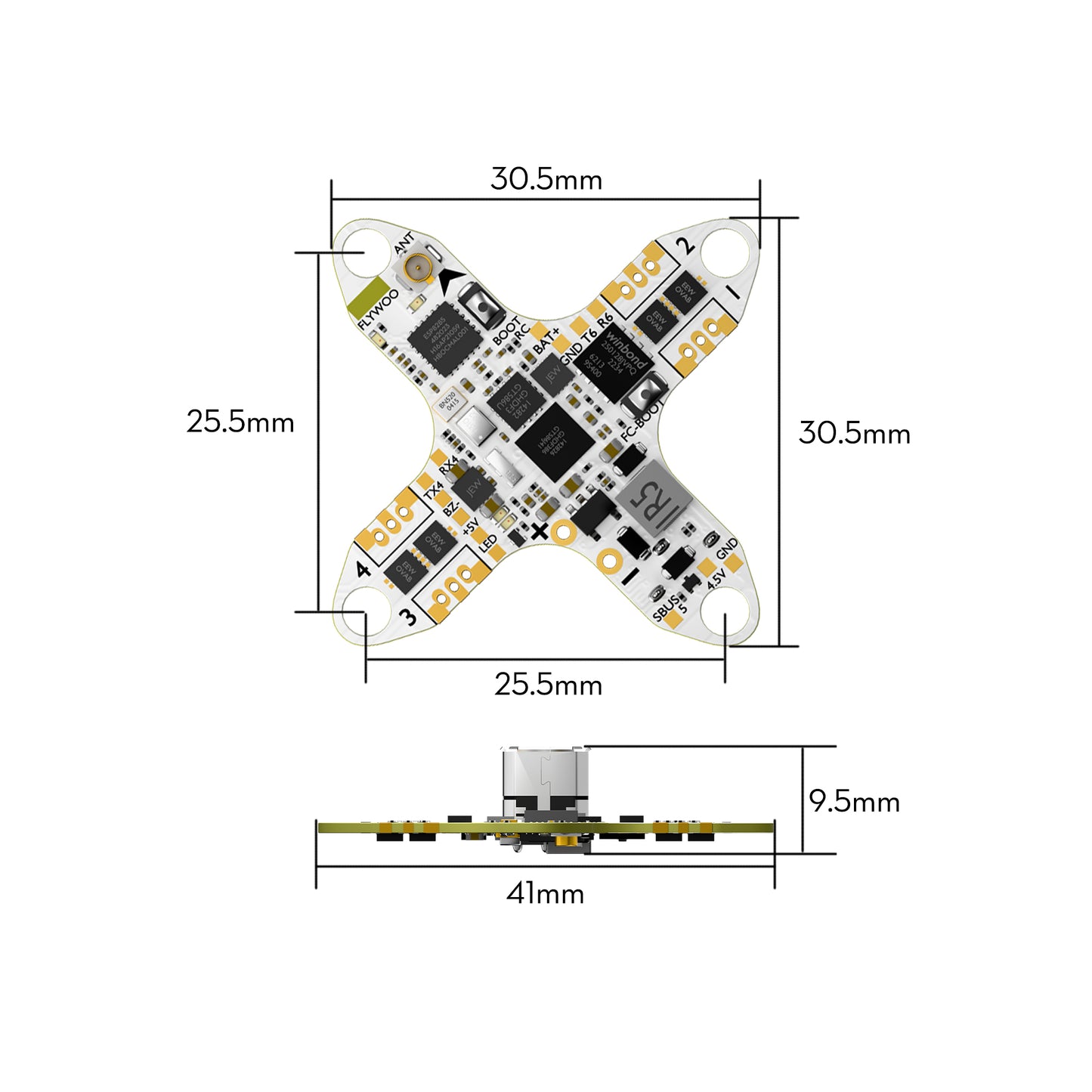 GOKU F405 HD 1S 1S 5A ELRS AIO For DJI O4 / walksnail / HDZero