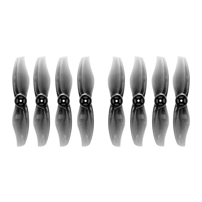 Gemfan Durable 2015 2-Blade Propeller (Set of 8) - 1.5mm Shaft - Clear Black