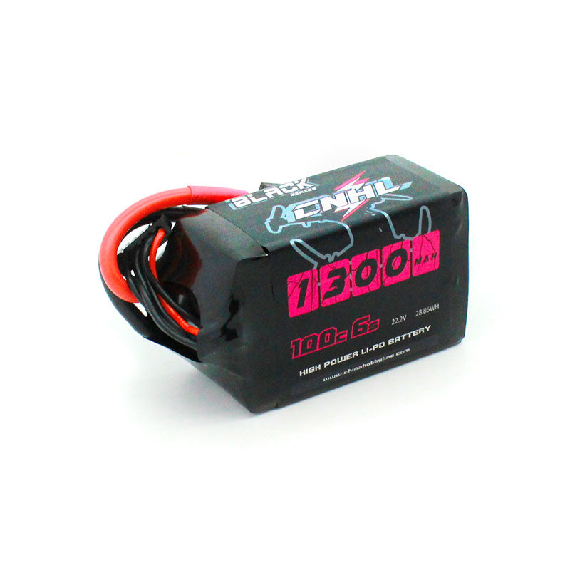 LiPo 1300mAh 6S 22.2V 100C Black Series Battery (CNHL)