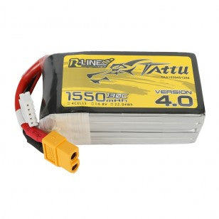 Tattu R-Line V4 1550mAh 14.8V 130C 4S1P Lipo with XT60