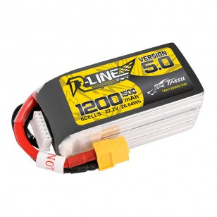 Tattu R-Line Version 5.0 1200mAh 22.2V 150C 6S1P Lipo Battery XT60