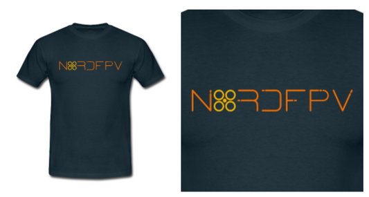 Nordfpv t-shirt Logo (Navy Blue)