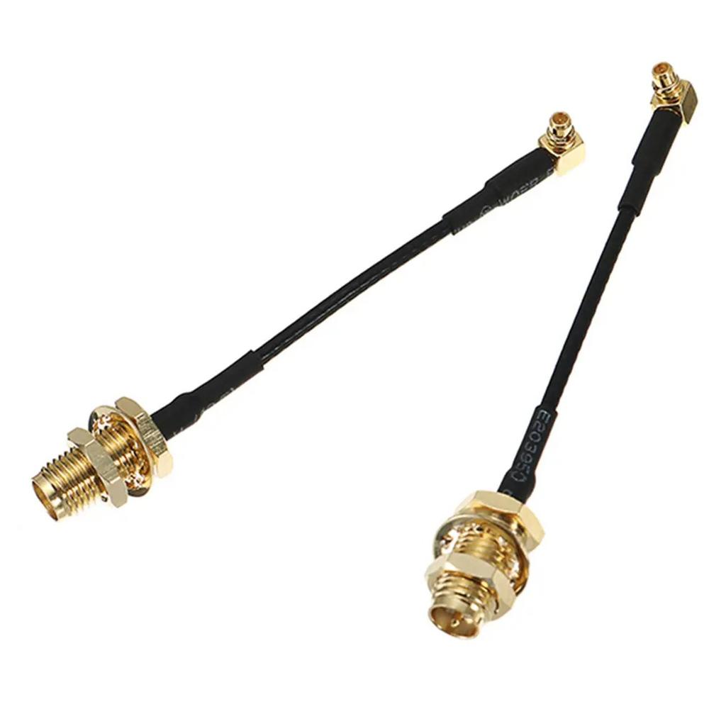 MMCX 90° to RP SMA straight Adapter Cable (pair)